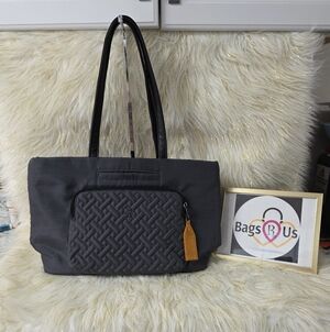 LUG ARPEGGIO LARGE QUILTED TOTE BRUSHED GRAY LIKE NEW FAST SHIP